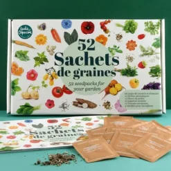 Rädisa och Nasturtium - Box med 52 paket frön att så