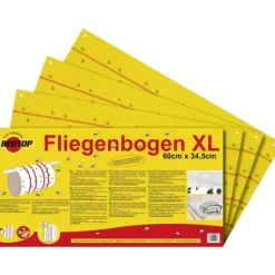 Redtop Fliegenbogen 31091 Flugfälla Limfilm, Lockmedel (L x B) 600 mm x 345 mm Gul 6 st