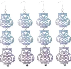 Reflekterande fågelskrämma i form av ugglor 4 Pack