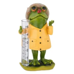 Regnmätare, groddesign, 21,5x10,5x11 cm, flerfärgad