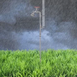 Regnmätare, 58,5x12x3,5 cm, Grå