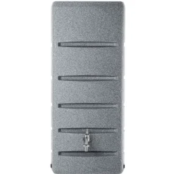 Regnvattenbehållare, 260L kapacitet, hållbar plast, smart dräneringsdesign, stabilitet ovan mark, modern granitfinish