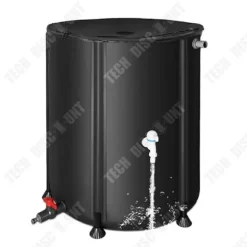 Regnvattenlagringstank - TECH DISCOUNT - 200L - PVC tre lager - Färdbar - Multifunktionell