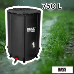 Regnvattentunna 750 l, svart