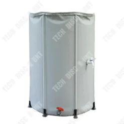 Regnvattenuppsamlare - TD - 750L - Fällbar - Slitstark - 100x98cm