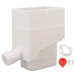 Regnvattenuppsamlingssystem Professionellt UV-resistent stuprörsavledare för utomhusträdgård gräsmatta Vit