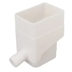 Regnvattenuppsamlingssystem Professionellt UV-resistent stuprörsavledare för utomhusträdgård gräsmatta Vit