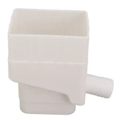 Regnvattenuppsamlingssystem Professionellt UV-resistent stuprörsavledare för utomhusträdgård gräsmatta Vit