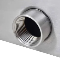 Rektangulär Vattenfall Poolfontän med LED-lampor i rostfritt stål | Storlek: 30 cm