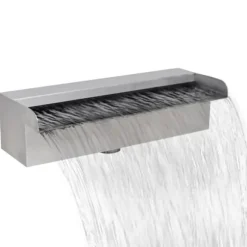 Rektangulärt Vattenfall Poolfontän i rostfritt stål 30 cm - Fontäner