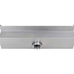 Rektangulärt Vattenfall Poolfontän med LED-lampor - Rostfritt Stål | Storlek: 45 cm