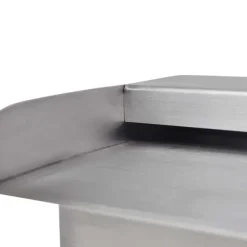 Rektangulärt Vattenfall Poolfontän med LED-lampor - Rostfritt Stål | Storlek: 45 cm