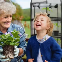 Relaxdays Balkongrön, PVC-fodral, stålstruktur, 5 hyllor, HxBxD: ca. 192 x 69 x 50 cm, svart/genomskinlig