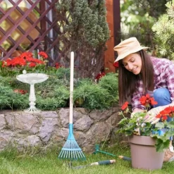 Relaxdays fågelbad, gjutjärn, trädgårdsdekoration, antik stil, fågelmatare på fot, 40 cm hög, vit
