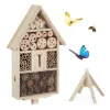 Relaxdays Fristående Insektshotell, Insektshus, Bee Refuge, Nest Hut Garden HxBxD: 140x47x47cm, Nature