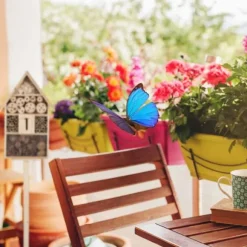 Relaxdays Fristående Insektshotell, Insektshus, Bee Refuge, Nest Hut Garden HxBxD: 140x47x47cm, Nature