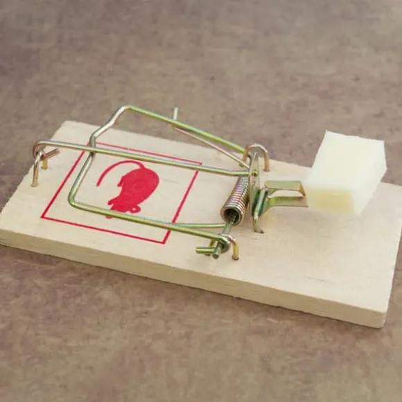 Relaxdays Musfälla i paket om 12, klassiska fällor, återanvändbara, utan gift, råttfälla, metall, trä, natur