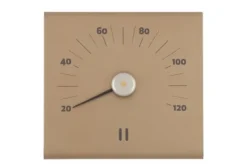 Relaxed Sauna Termometer, aluminium, champagne