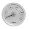 Rento Sauna thermometer, aluminum, round