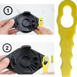 Reservblad - Phonillico® - RAC155 RAC157 RAC158 - 50 stycken - Kompatibel med Ryobi - 6,7 cm