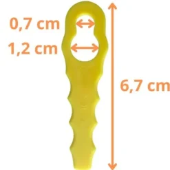 Reservblad - Phonillico® - RAC155 RAC157 RAC158 - 50 stycken - Kompatibel med Ryobi - 6,7 cm