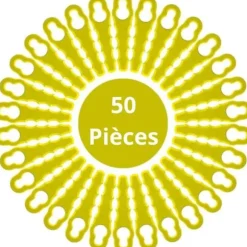 Reservblad - Phonillico® - RAC155 RAC157 RAC158 - 50 stycken - Kompatibel med Ryobi - 6,7 cm