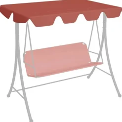 Reservtak för hammock med vattentät PVC-beläggning | Storlek: 188/168x145/110 cm | Färg: Terrakotta
