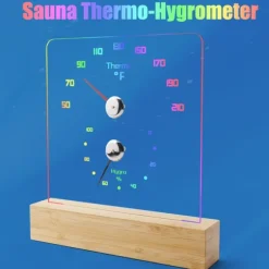 RGB bastutermometer - exakta temperatur- och luftfuktighetsavläsningar