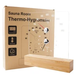 RGB bastutermometer - exakta temperatur- och luftfuktighetsavläsningar