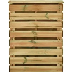 Ribbad trädgårdskompost 80x50x100 cm impregnerad furu