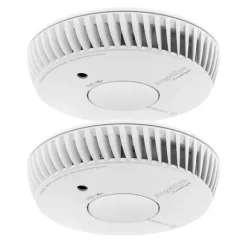 Rökdetektor - Angeleye - Paket med 2 - Livslängd 10 år - Optisk teknik - Sleep Easy-funktion