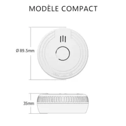 Röklarm - ELRO - FS1805 - 10-pack - Batteritid 5 år - Magnetisk fäste
