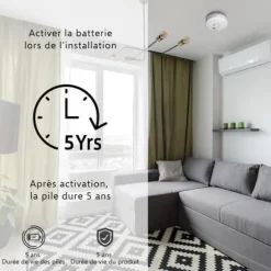 Röklarm - ELRO - FS1805 - 10-pack - Batteritid 5 år - Magnetisk fäste