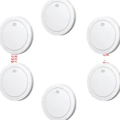 Röksensor, 10 års batteri, 85 dB larmvolym,6 STK