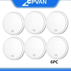 Röksensor, 10-årigt batteri, 85 dB larm,6PC