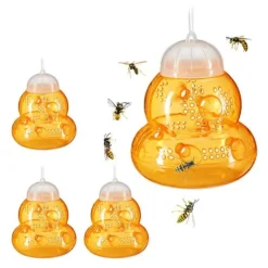 Robust getingfälla i orange, set om 4