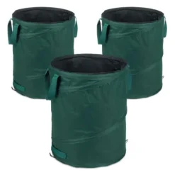 Robust set med 3 popup-bladpåsar 90 l