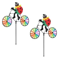 Robust väderkvarn nyckelpiga set om 2