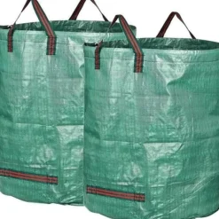 ROKOO Gardening Bag - Set med 3 extra robusta väskor med handtag - 272L - Grön