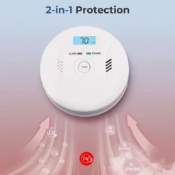 Rook- & CO-melder – 2-in-1 – Batterij – LCD – Alarm 85dB – CDR-803