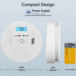 Rook- & CO-melder – 2-in-1 – Batterij – LCD – Alarm 85dB – CDR-803