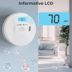 Rook- & CO-melder – 2-in-1 – Batterij – LCD – Alarm 85dB – CDR-803