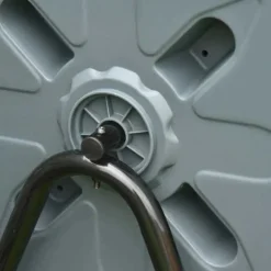 Rootz 2-behållare kompostbehållare - 160L Kapacitet - Roterande kompostbehållare - Grå + Grön + Svart - 71cm x 65cm x 96cm