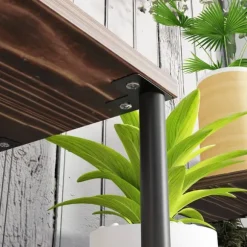 Rootz Flower Stand med 4 nivåer - 4 -stegs växtstativ - Blommorpotthållare - Stable & Elegant - 80 cm x 24 cm x 61,5 cm