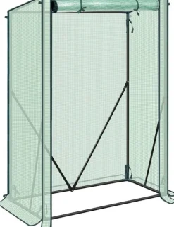 Rootz Foil Greenhouse - Plant Shelter - Weather Protection - UV Resistant - Steel & PE Tarpaulin - 100x50x150/132 cm