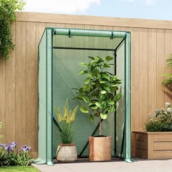 Rootz Foil Greenhouse - Plant Shelter - Weather Protection - UV Resistant - Steel & PE Tarpaulin - 100x50x150/132 cm