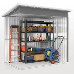 Rootz Garden Shed - Garden House - Outdoor Storage - Låsbar stålstruktur - 221 cm x 133 cm x 190 cm