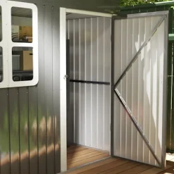 Rootz Garden Shed - Garden House - Outdoor Storage - Låsbar stålstruktur - 221 cm x 133 cm x 190 cm