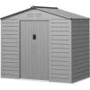 Rootz Garden Tool Shed - Stålförvaring - Låsbar förvaring - Vattentät och ventilerad - 213 cm x 131 cm x 192 cm