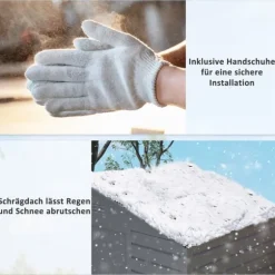 Rootz Garden Tool Shed - Stålförvaring - Låsbar förvaring - Vattentät och ventilerad - 213 cm x 131 cm x 192 cm